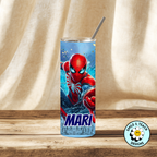 🕷️ Spiderman Superhero-Inspired Personalized Tumbler – 20 oz Skinny