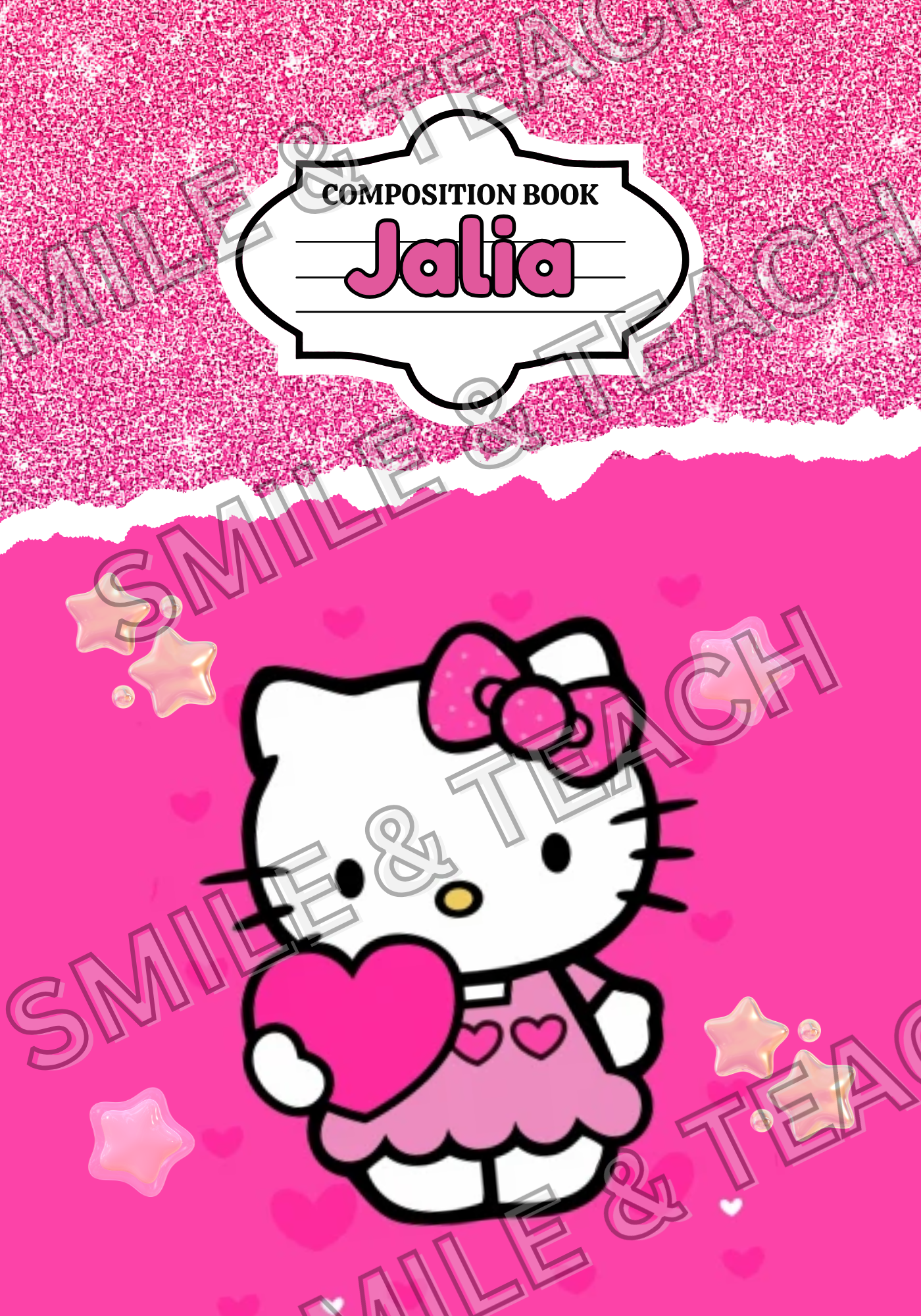 Hello Kitty 1 Personalized Composition Notebook
