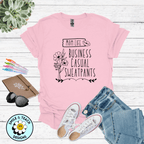 Mom Life Business Casual Sweatpants Graphic Tee | Work From Home Mom Shirt | Entrepreneur Mama T-Shirt