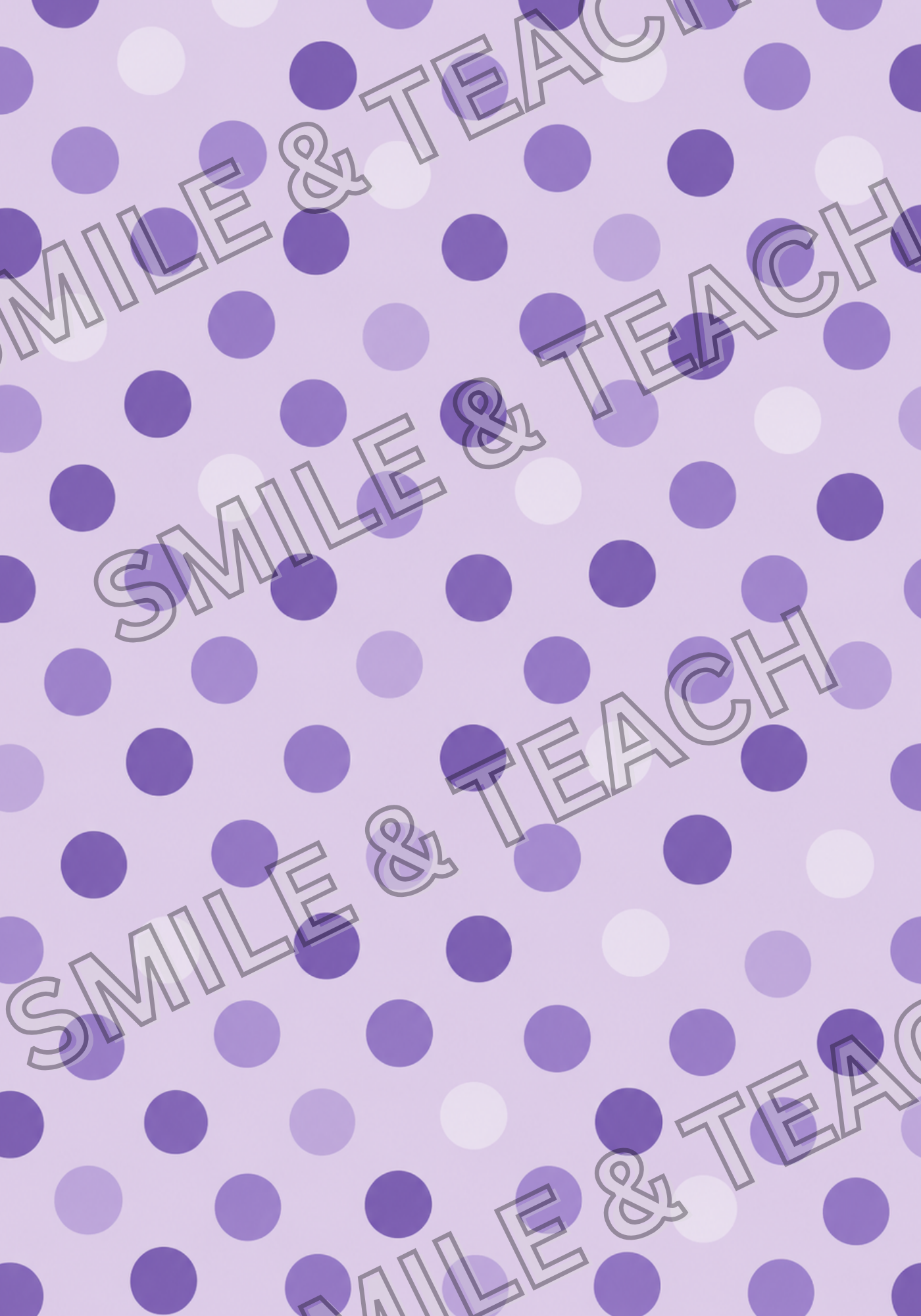 Purple Polka Dots Personalized Composition Notebook