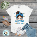 Autism Mom Glitter Bow Shirt | Infinity Symbol Awareness Tee | Inclusive Mom Design
