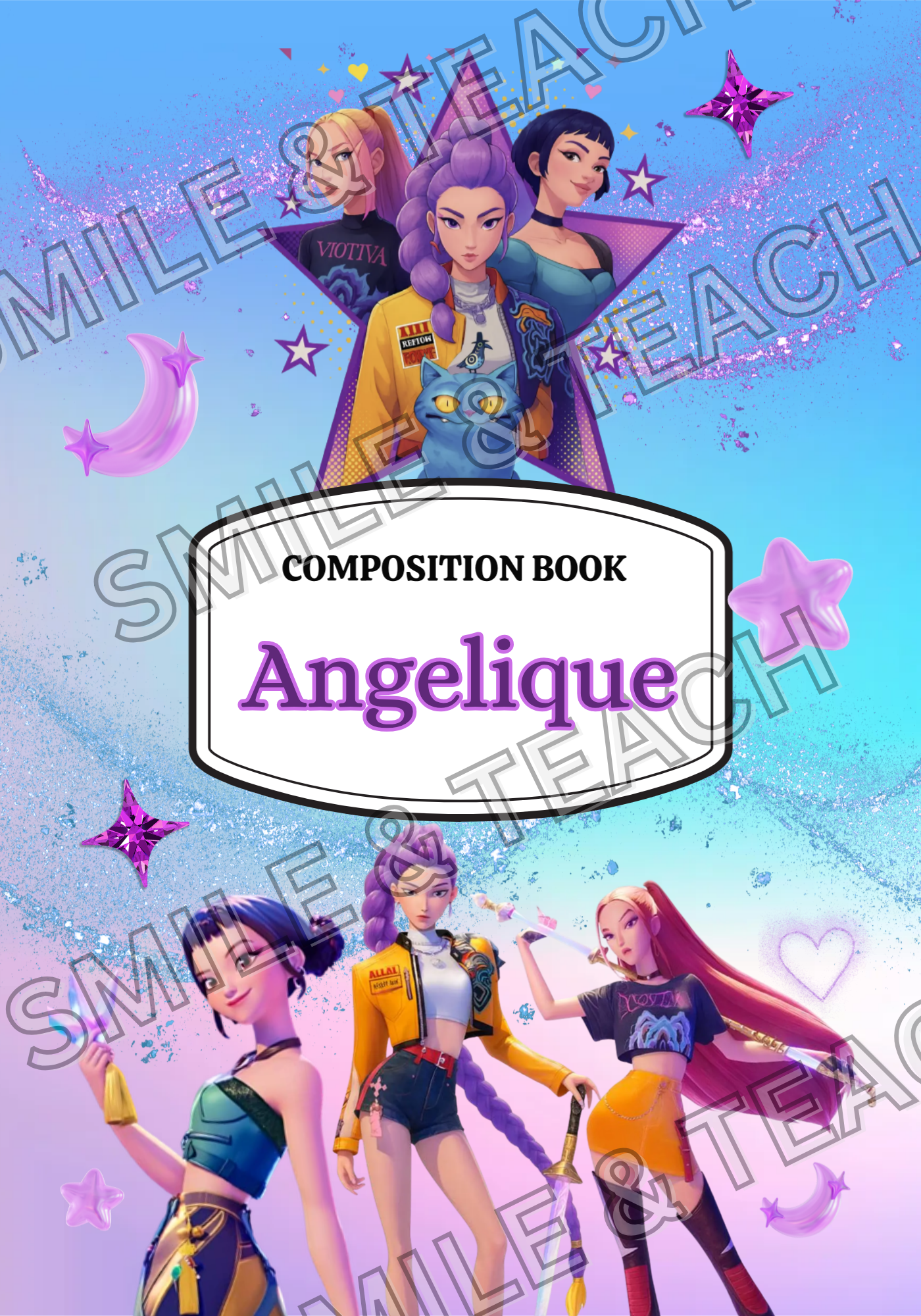 KPop Demon Hunters 2 Personalized Composition Notebook