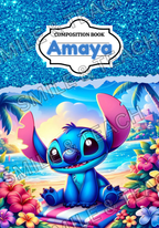 Stitch Personalized Composition Notebook