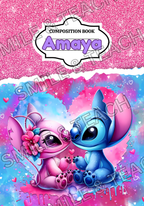 Lilo & Angel Personalized Composition Notebook