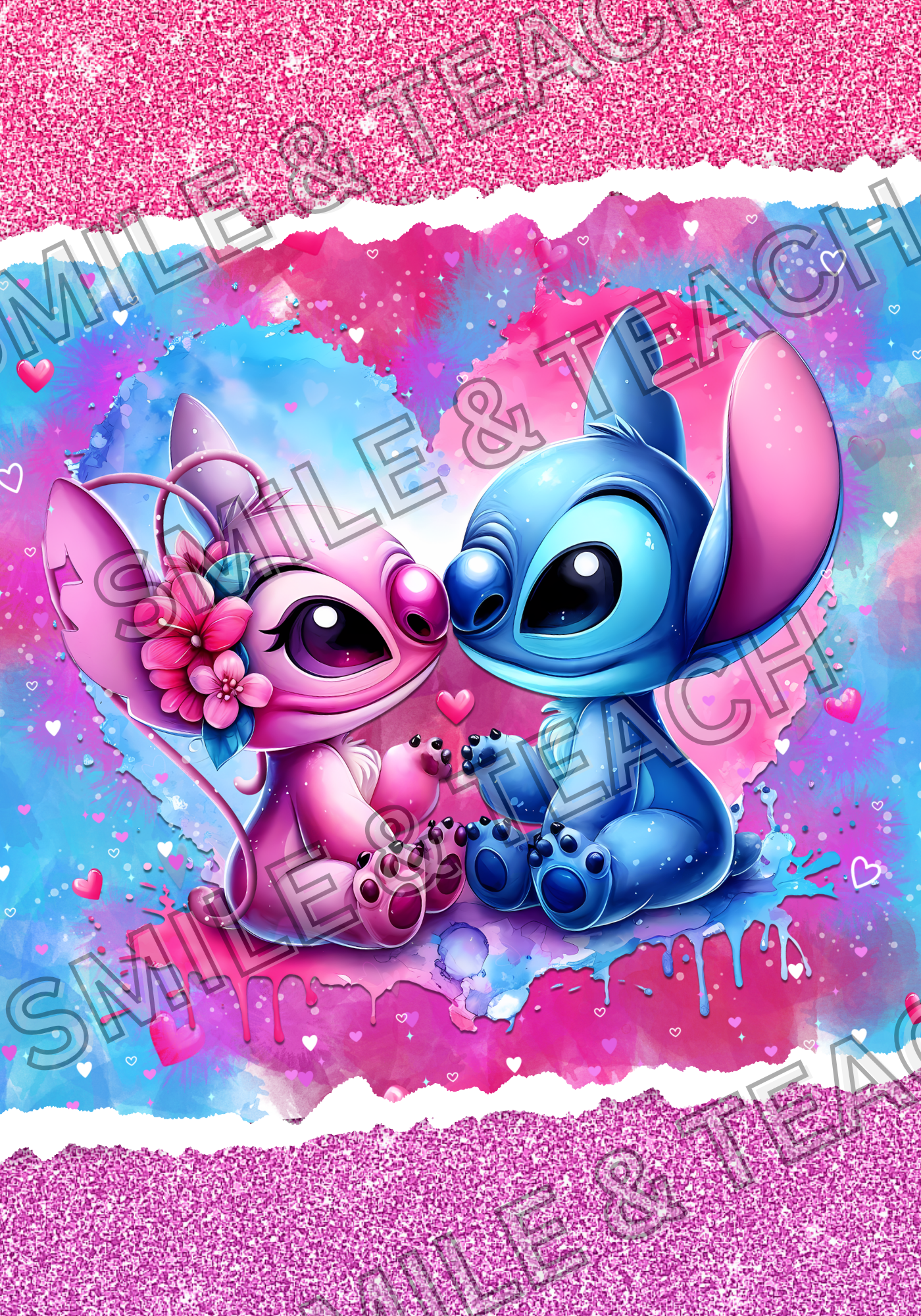 Lilo & Angel Personalized Composition Notebook