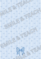 Blue Bow Personalized Composition Notebook