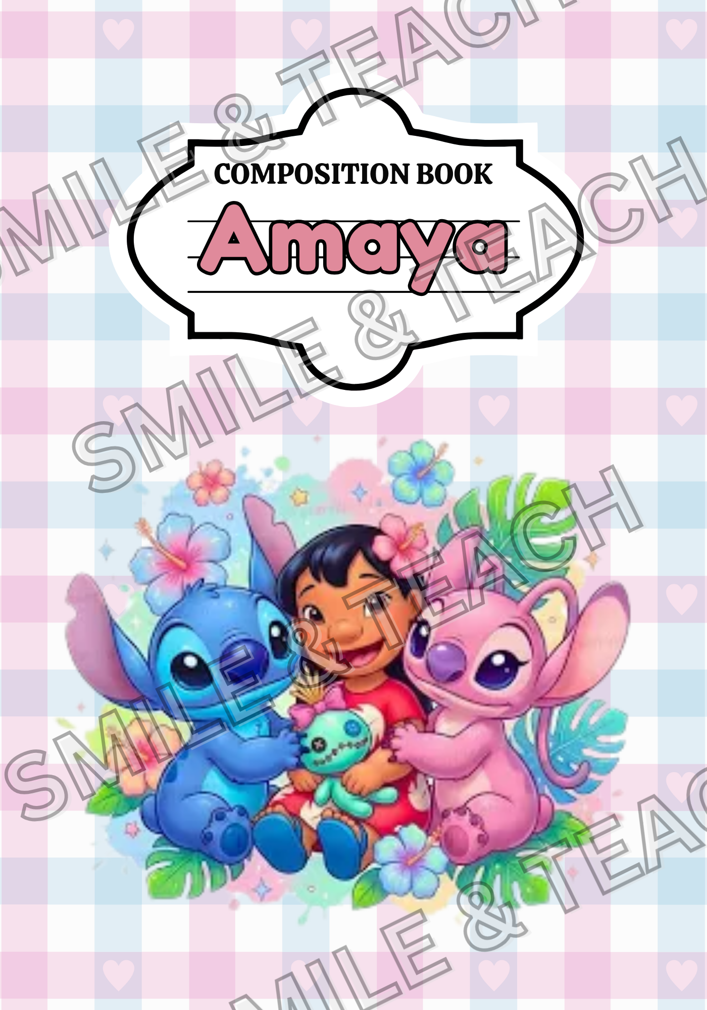 Ohana Personalized Composition Notebook