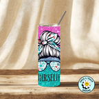 💉 Nurse Life Glitter Skinny Tumbler | 20 oz Stainless Steel