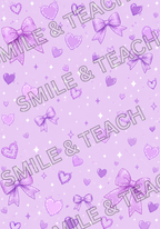 Purple Bow 1 Personalized Composition Notebook