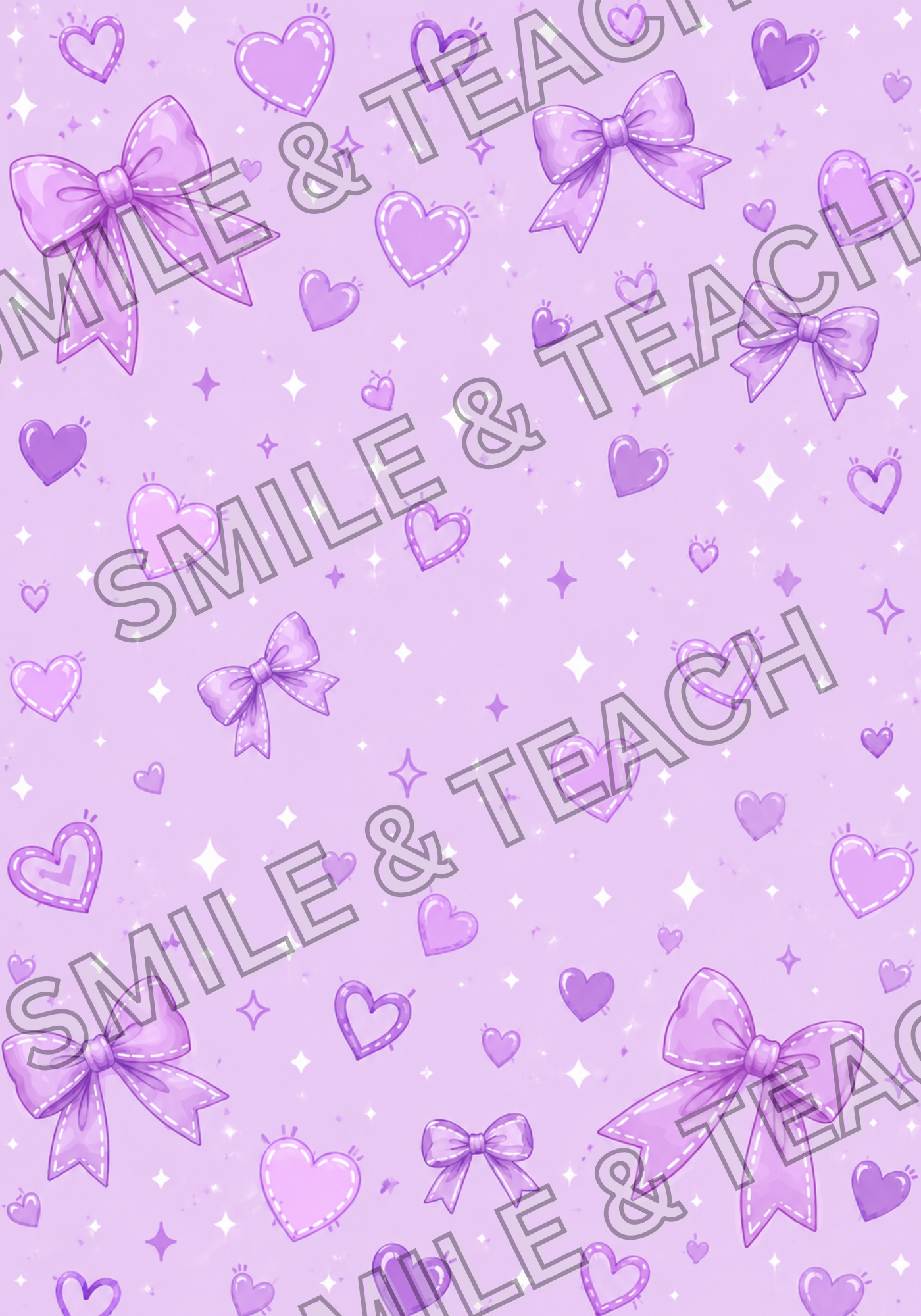 Purple Bow 1 Personalized Composition Notebook