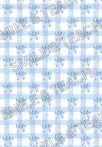 Blue Bow 1 Personalized Composition Notebook