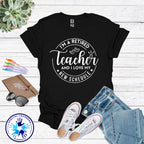 Retired Teacher Shirt – “I’m a Retired Teacher and I Love My New Schedule” Tee