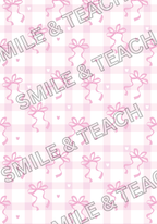 Pink Bow Personalized Composition Notebook