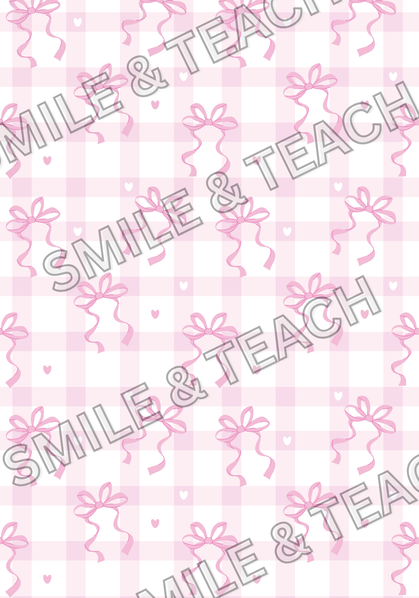Pink Bow Personalized Composition Notebook