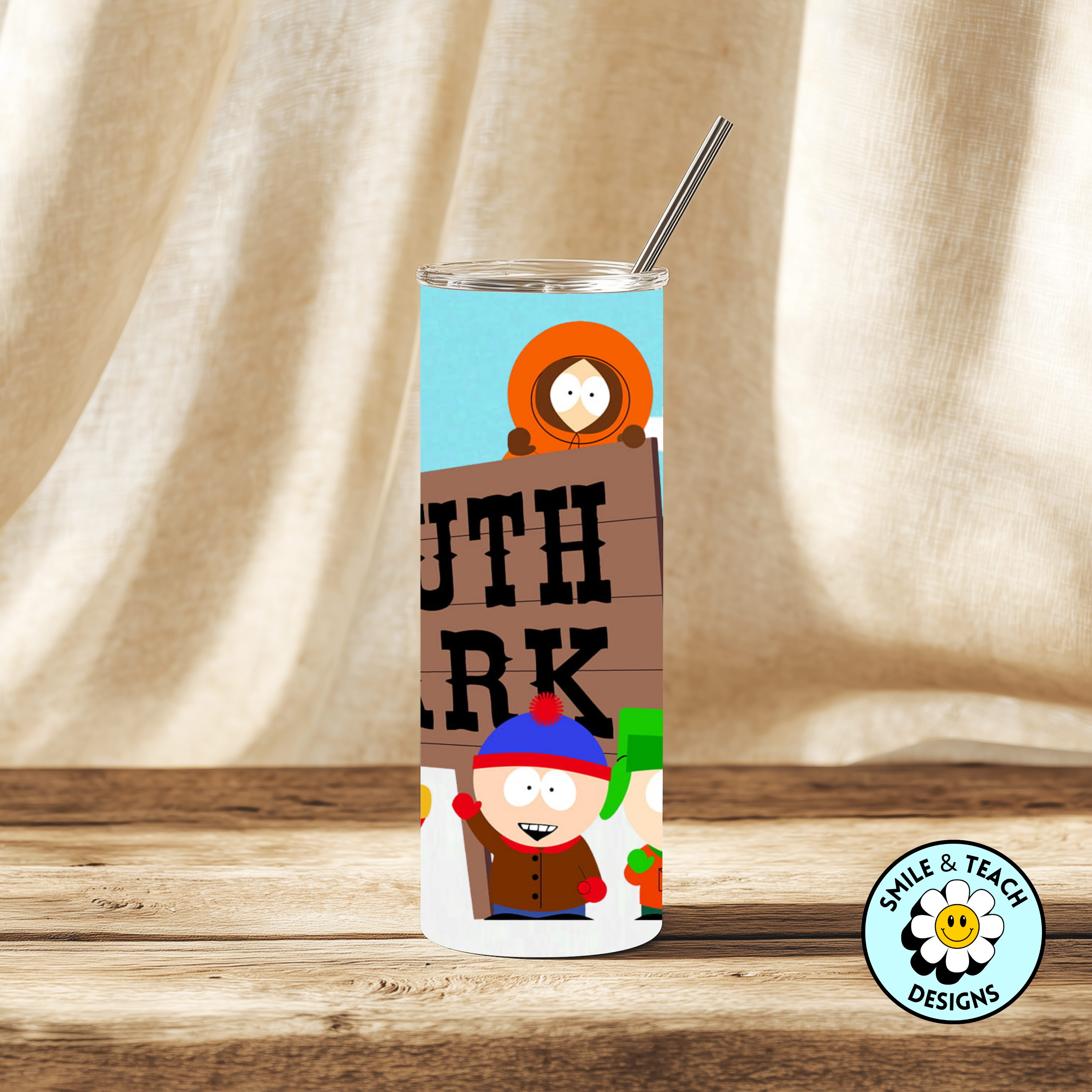 ❄️🏔️ South Park–Inspired Personalized Skinny Tumbler – 20 oz