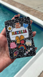 Personalized Composition Notebook ID Badge Holder