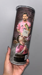 ⚽ Messi Soccer Legend–Inspired Personalized Tumbler – 20 oz Skinny