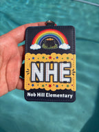 Personalized ID Badge Holder – School Theme Design