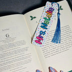 Personalized Teacher Bookmark with Tassel – Custom Name Durable Aluminum Page Holder