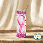 Breast Cancer Awareness Tumbler – Stronger Than the Storm
