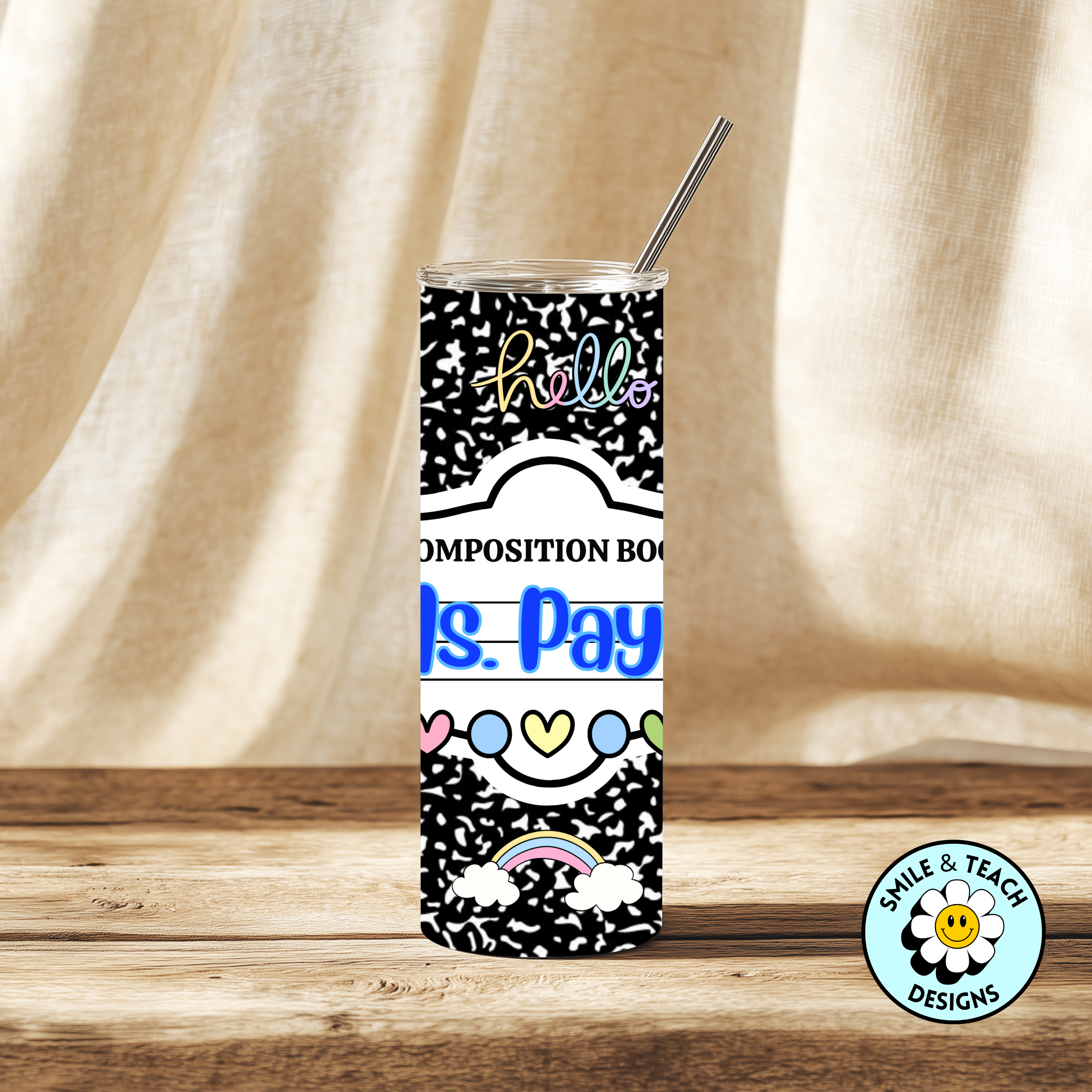 📓✨ Composition Notebook Teacher Tumbler