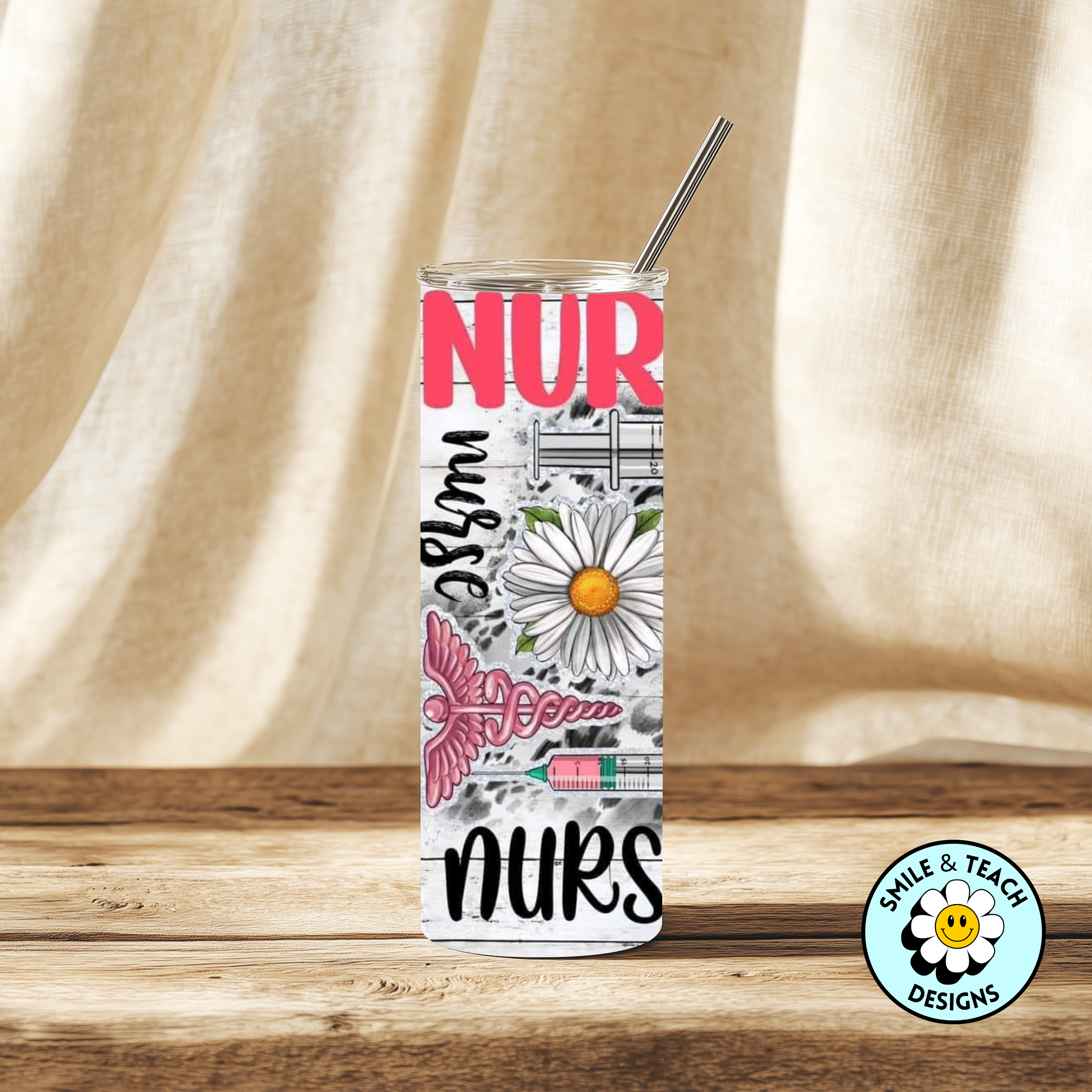 🩺 Nurse Mode 20oz Skinny Tumbler – Insulated Stainless Steel