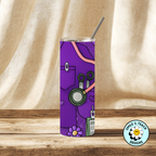 💜 Purple Scrubs Nurse 20oz Skinny Tumbler – Insulated Stainless Steel