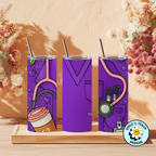 💜 Purple Scrubs Nurse 20oz Skinny Tumbler – Insulated Stainless Steel
