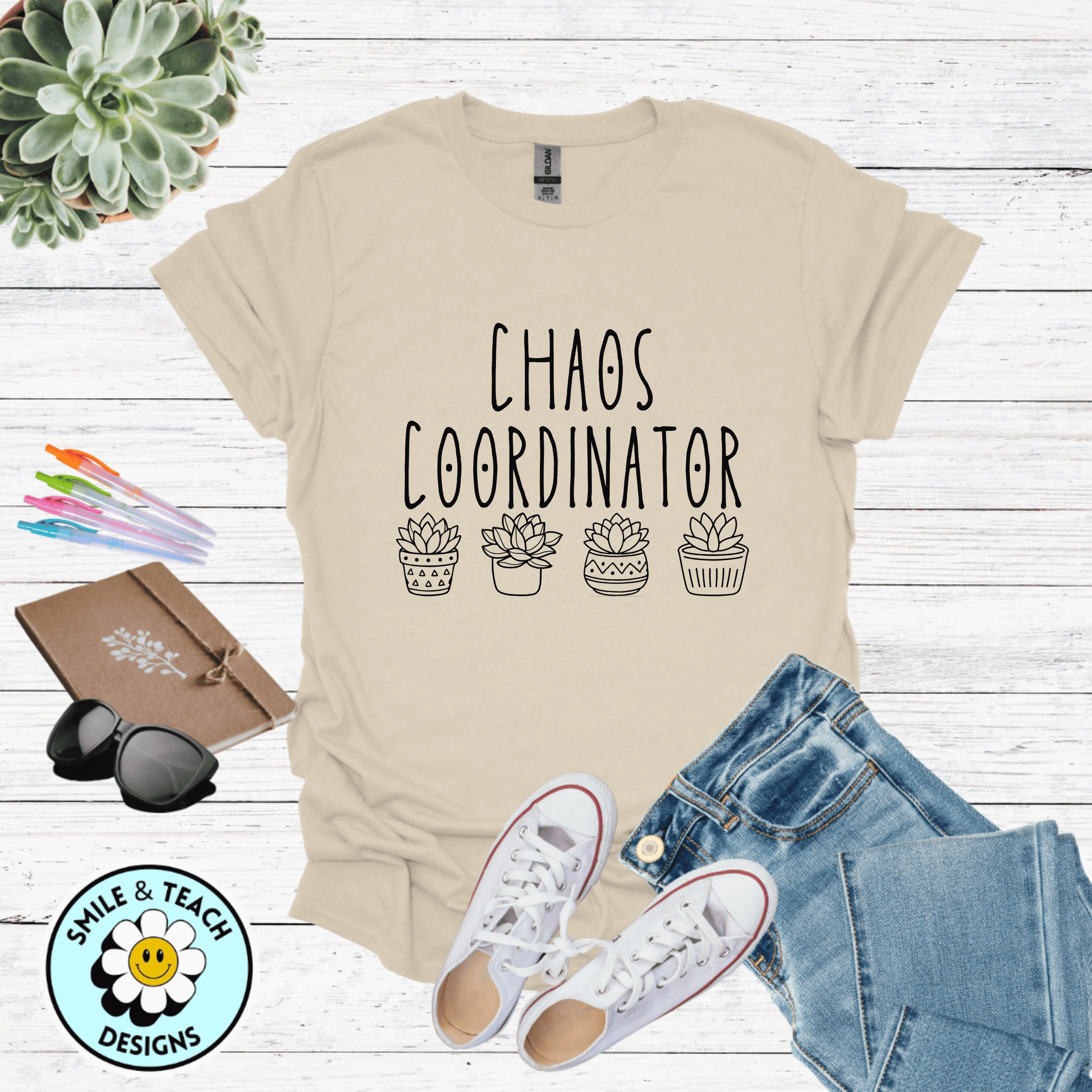 Chaos Coordinator Graphic Tee | Funny Mom Shirt | Busy Mom T-Shirt | Cute Minimalist Mama Shirt