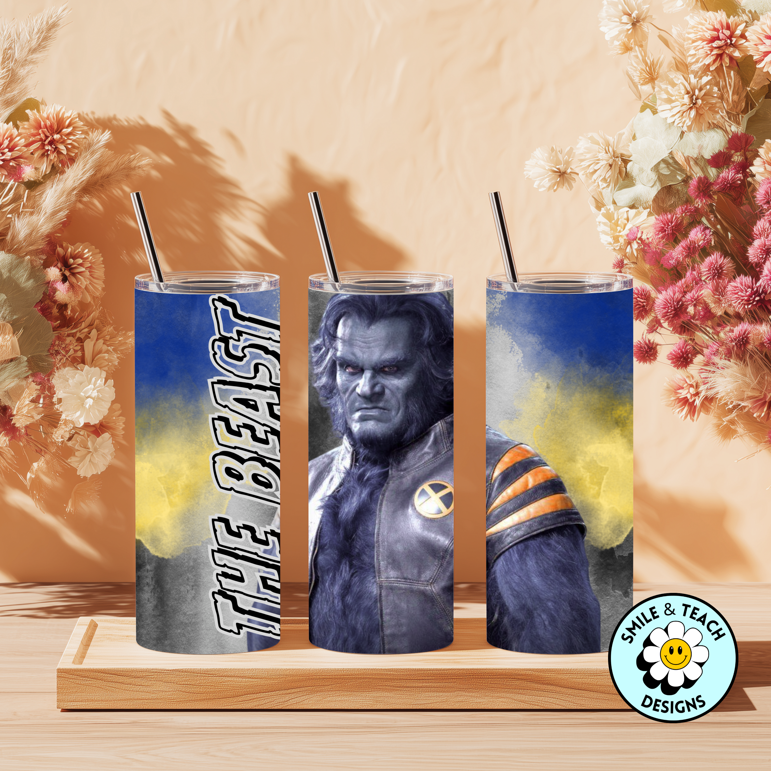 🐺 Beast-Inspired Character Tumbler – 20 oz Skinny