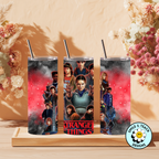 🔴 Stranger Things Retro Sci-Fi Series–Inspired Tumbler – 20 oz Skinny