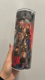 🔴 Stranger Things Retro Sci-Fi Series–Inspired Tumbler – 20 oz Skinny