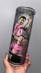 ⚽ Messi Soccer Legend–Inspired Personalized Tumbler – 20 oz Skinny