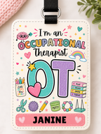 Personalized Occupational Therapist (OT) ID Badge Holder
