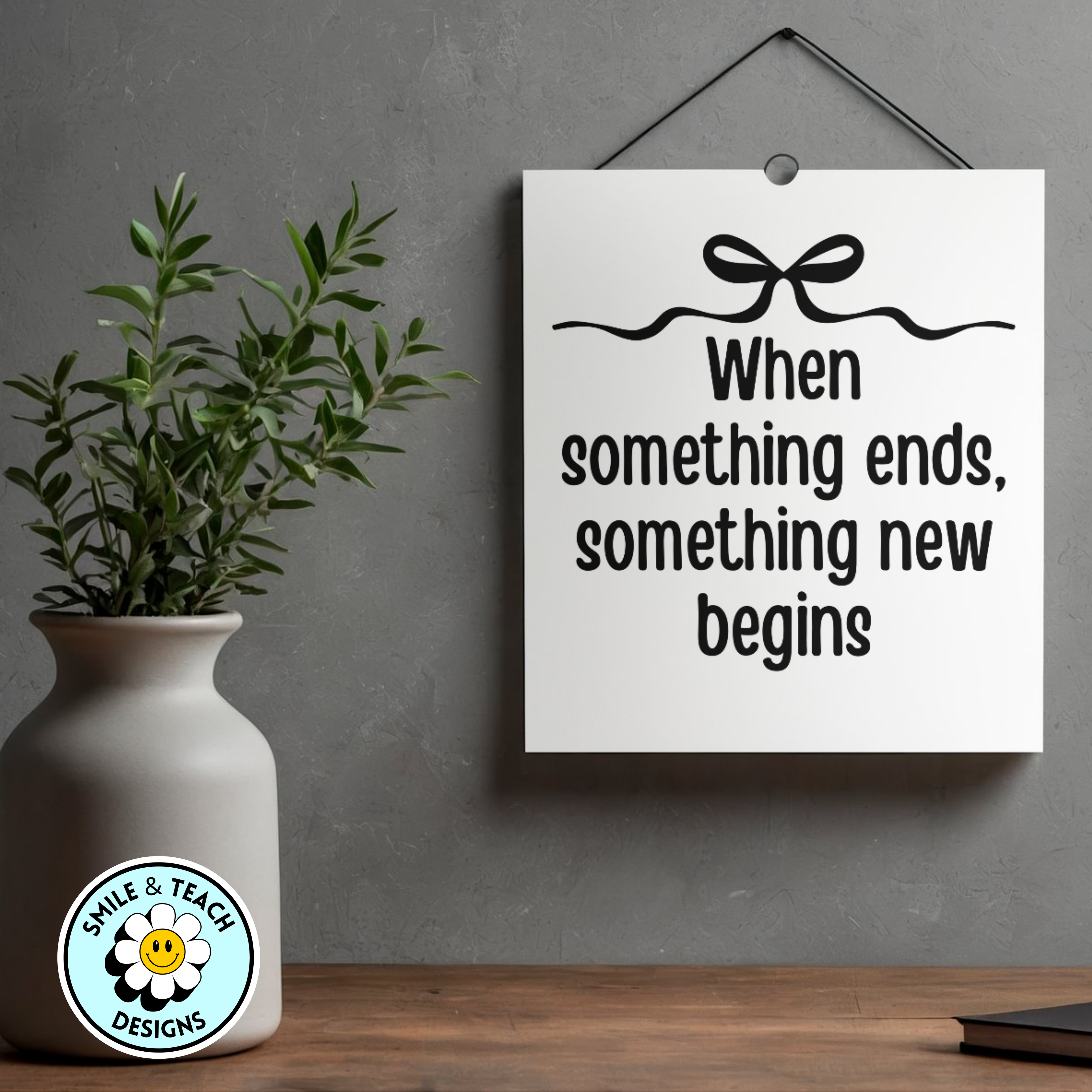 When Something Ends, Something New Begins | 8.5 x 11 Art Print