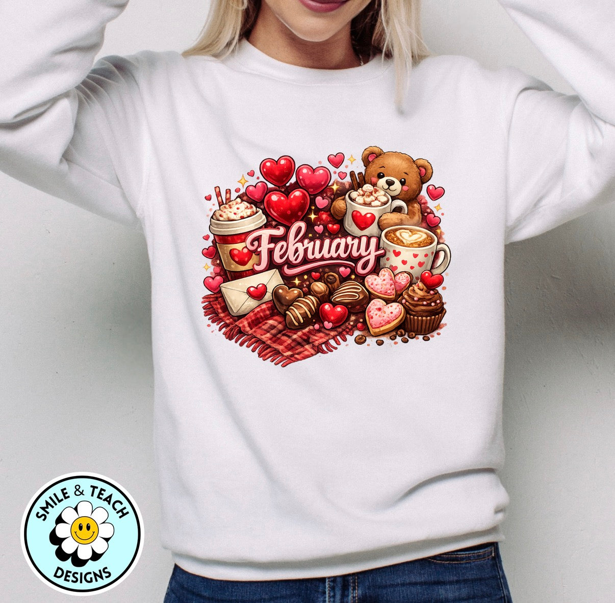 February theme DTF transfer