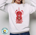 Love At First Sip Starbucks Bear Coffee Lover DTF Transfer