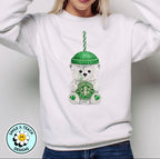 Green Starbucks Bear Coffee Lover DTF Transfer
