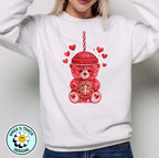 Red Starbucks Bear Coffee Lover DTF Transfer
