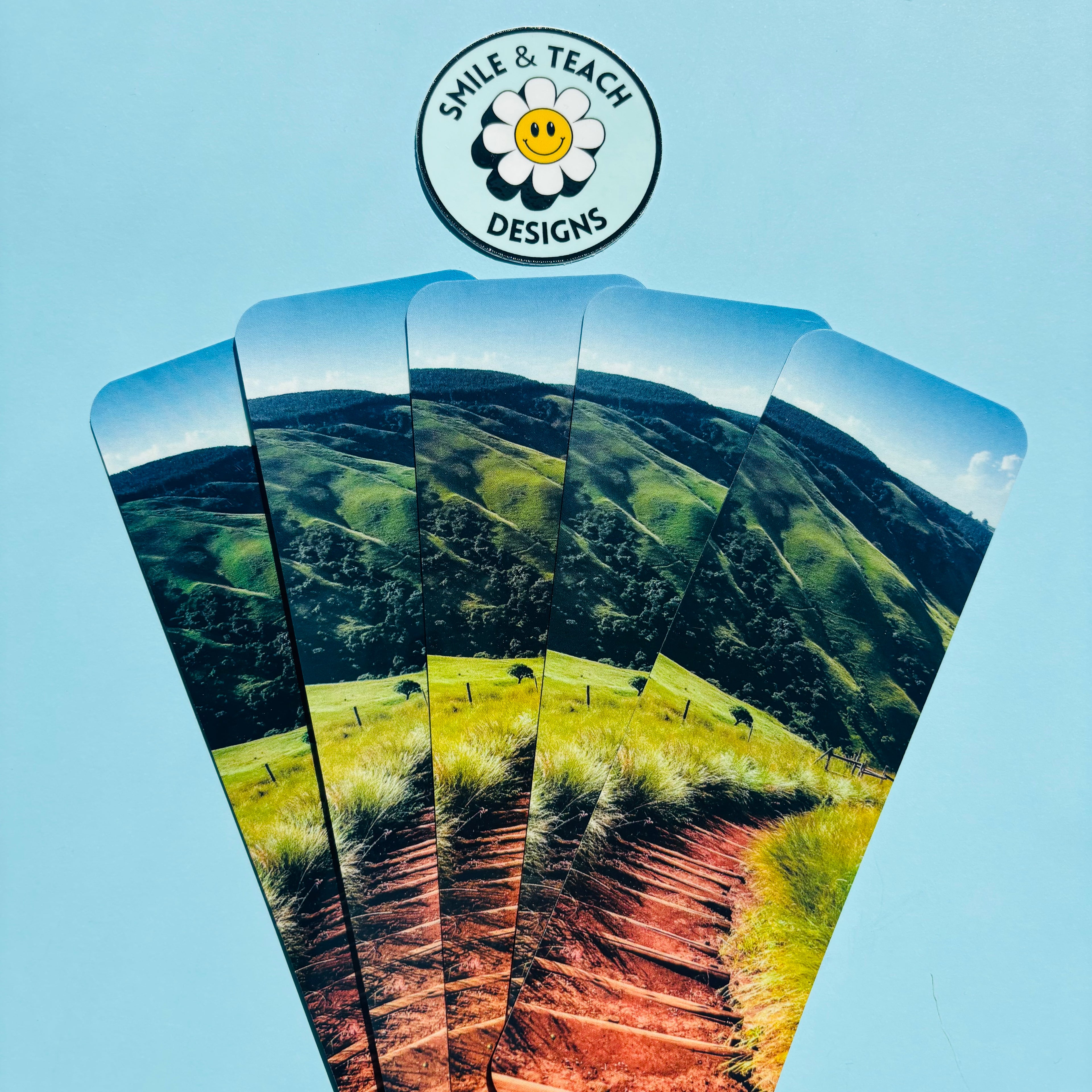 Mountain Trail Landscape Bookmark
