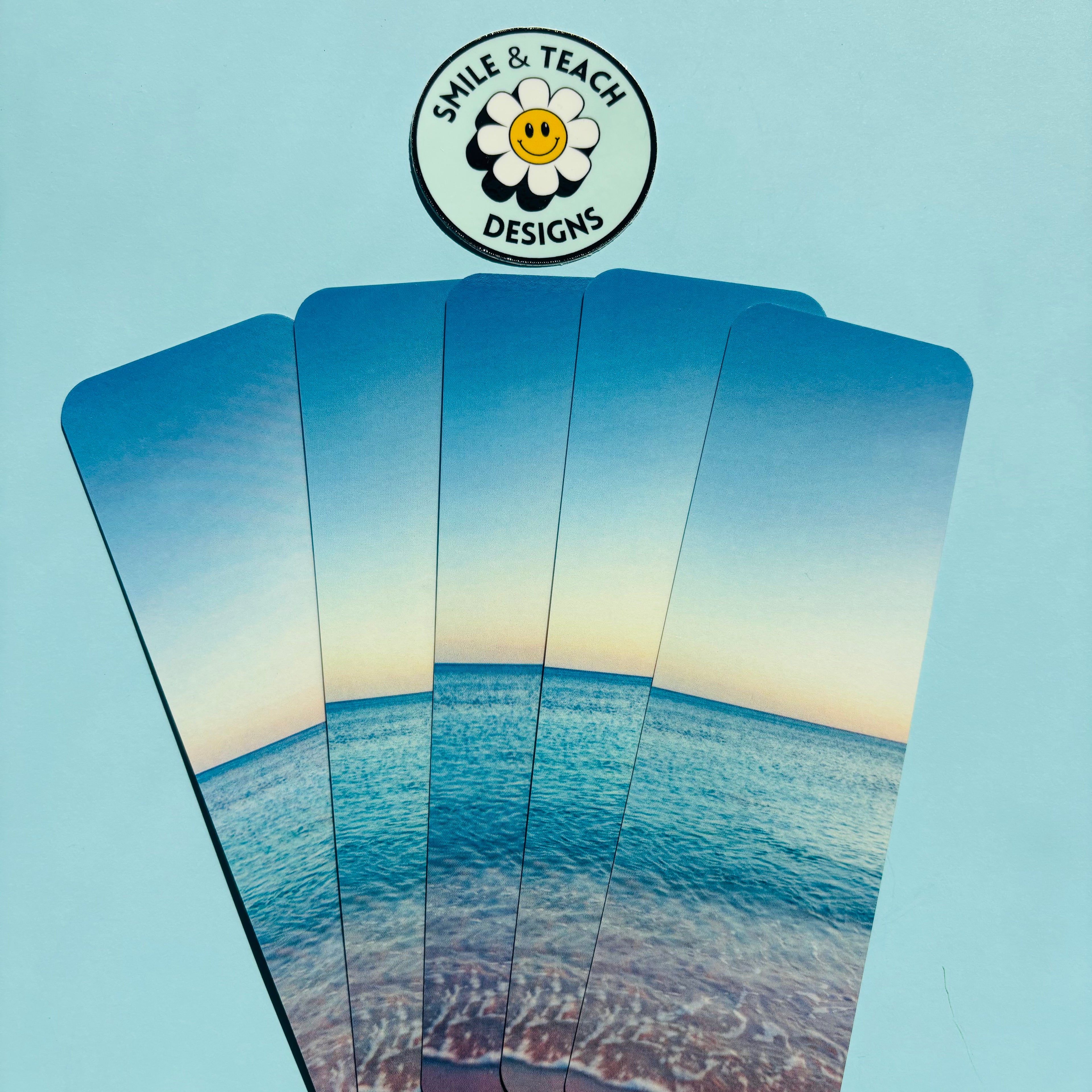Calm Ocean Horizon Bookmark