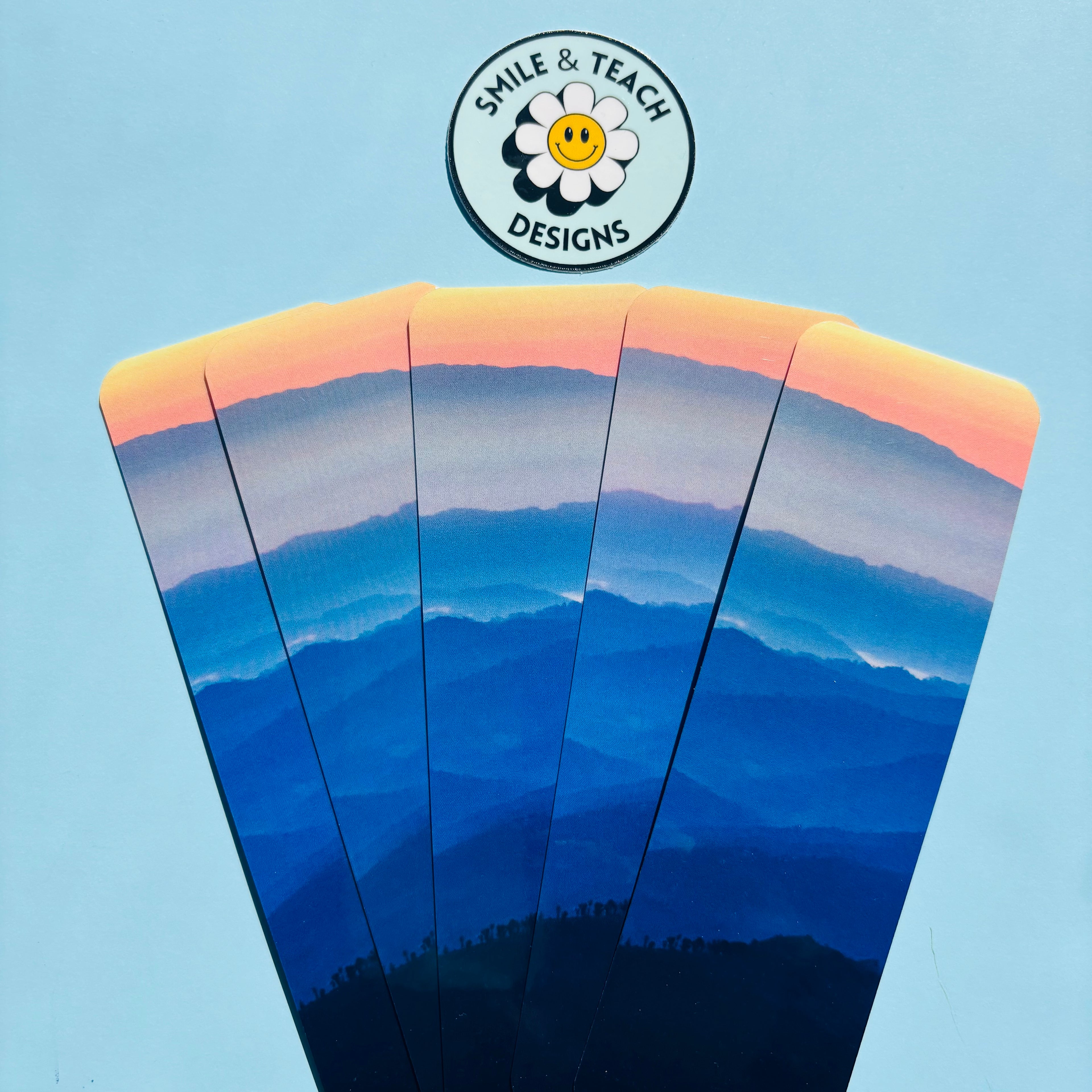Blue Mountain Sunset Bookmark