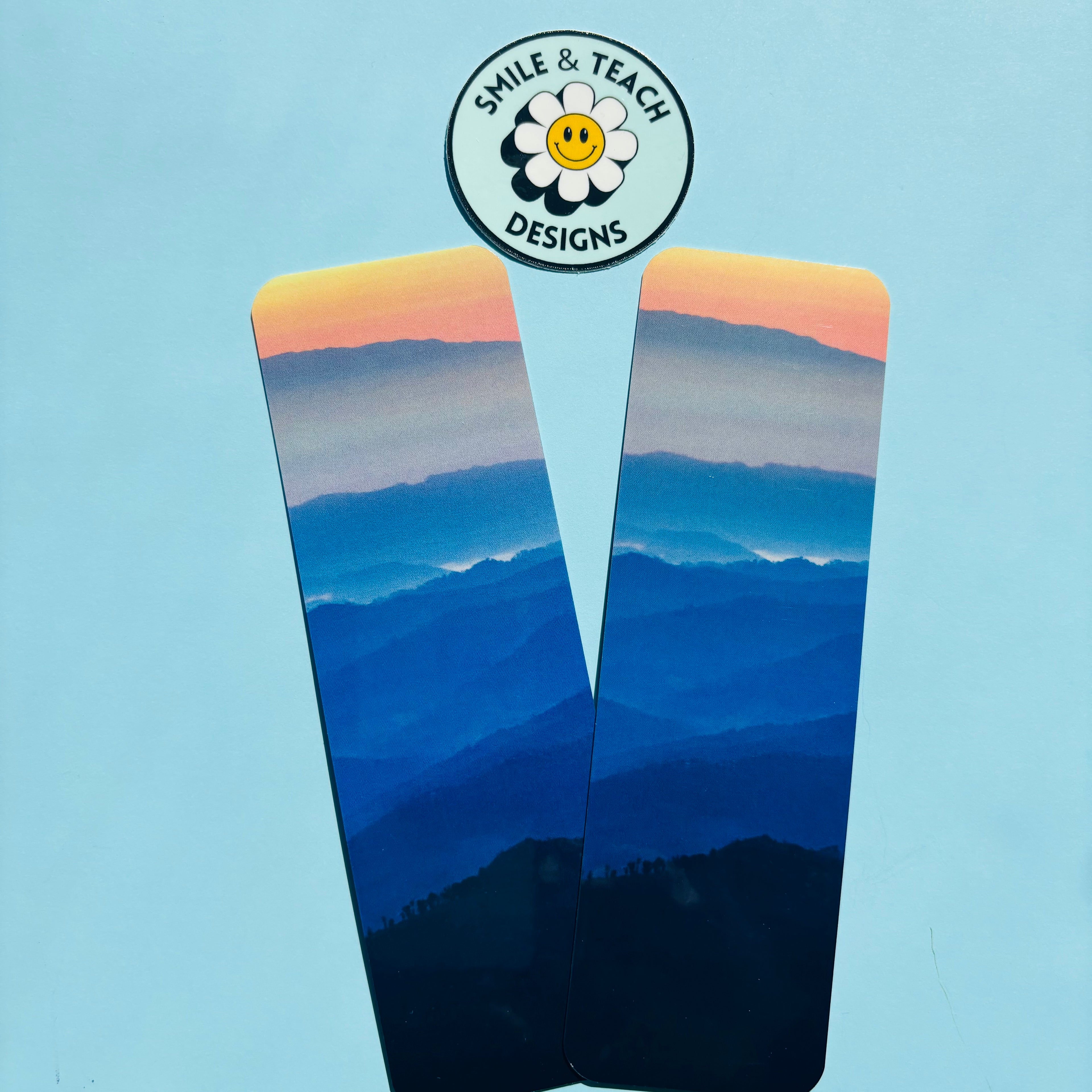 Blue Mountain Sunset Bookmark