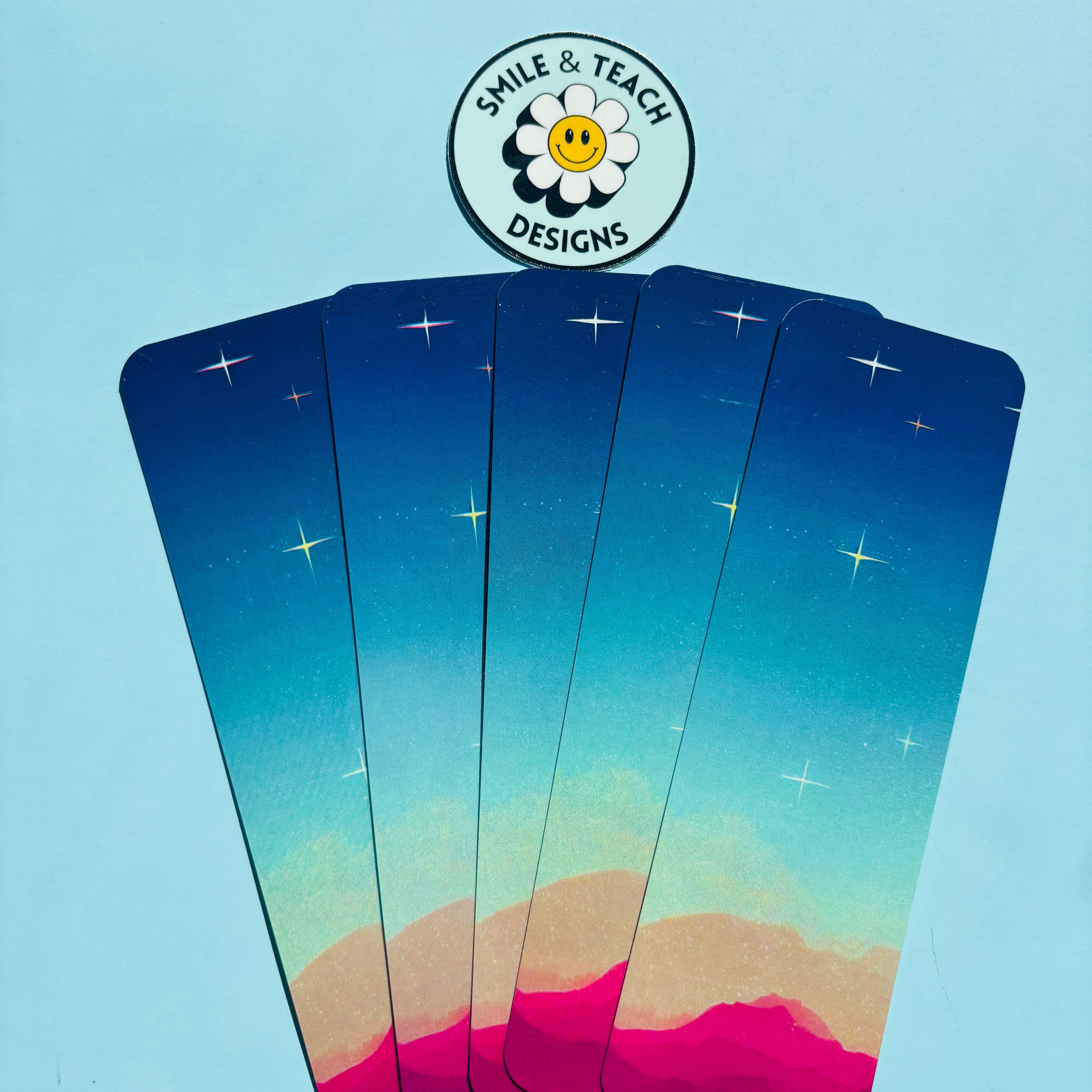 Starry Desert Night Bookmark