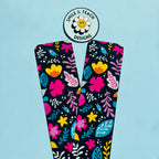 Bold Floral Heart Garden Bookmark