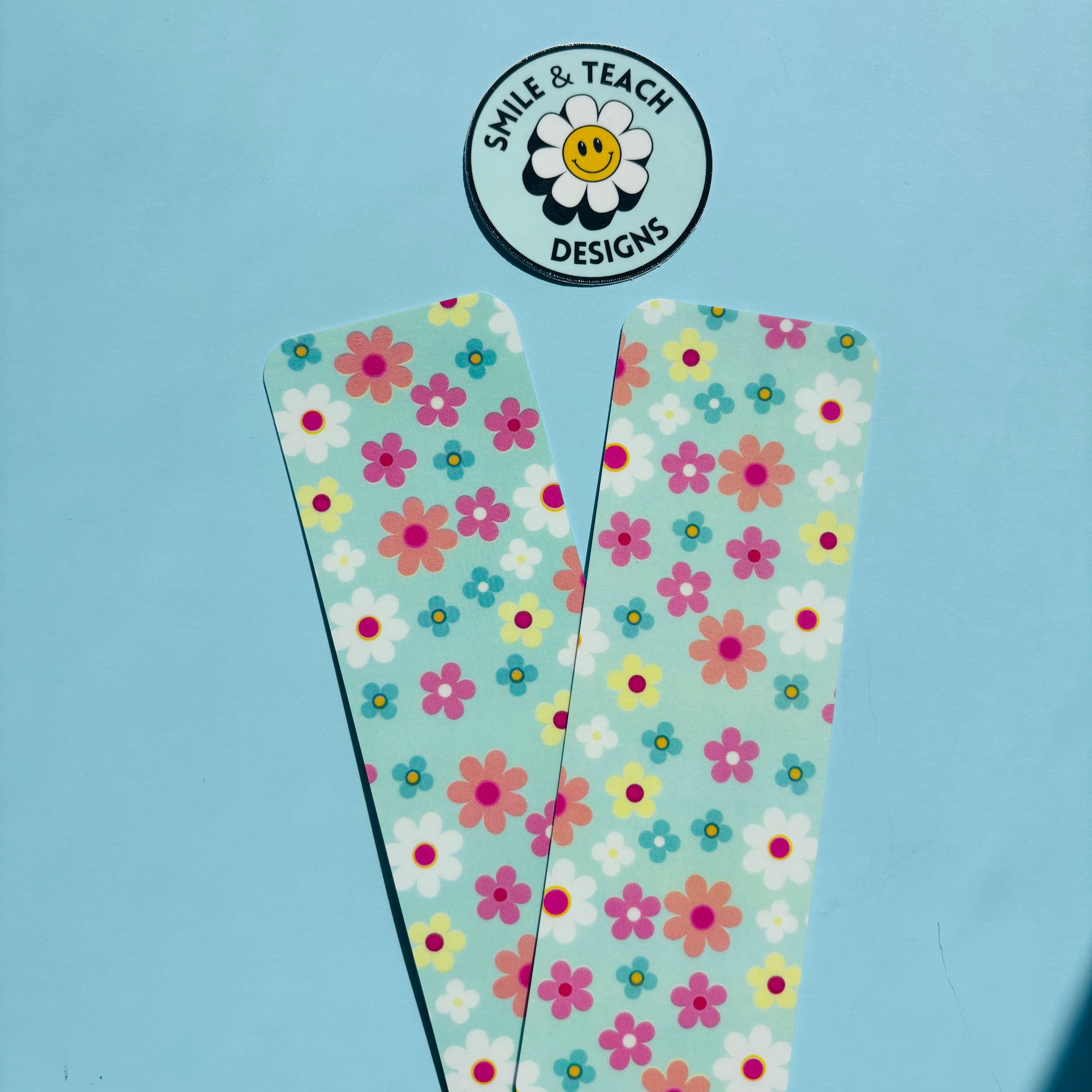 Pastel Floral Meadow Bookmark