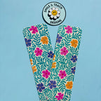 Retro Floral Garden Bookmark