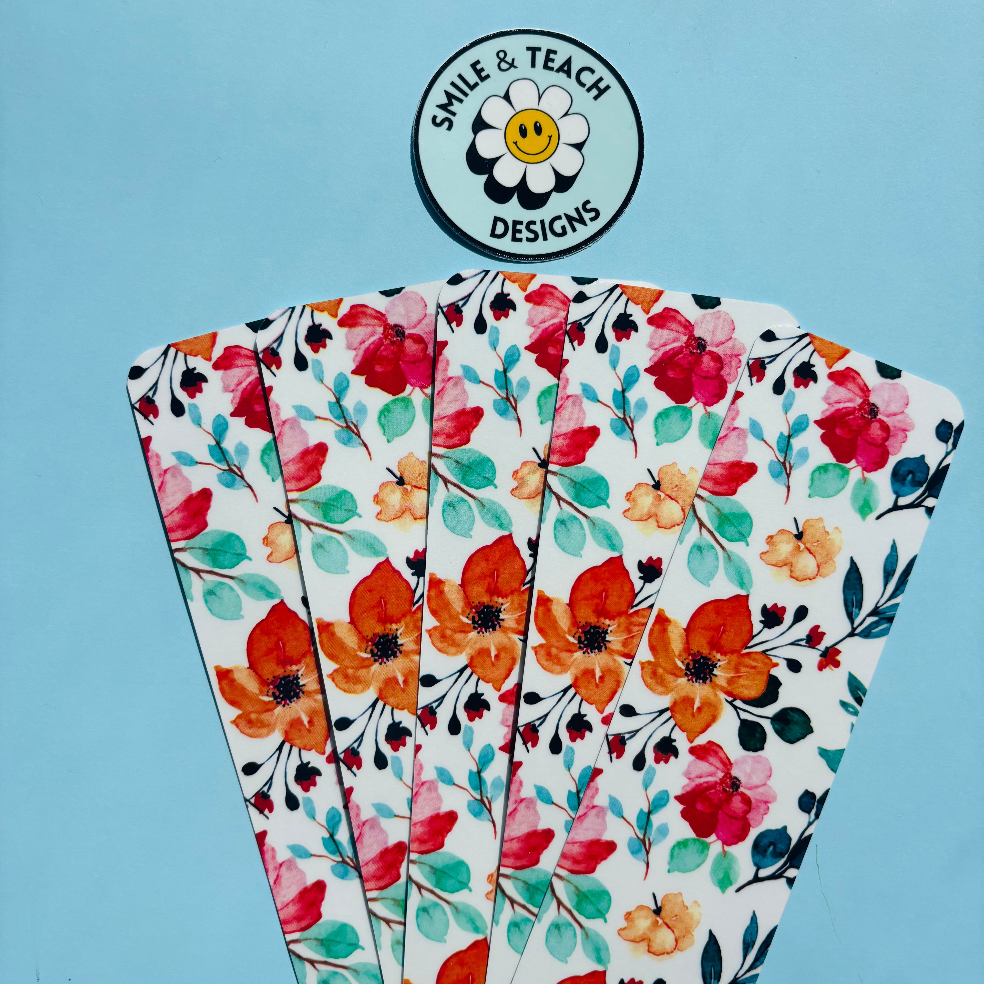 Colorful Wildflower Botanical Bookmark