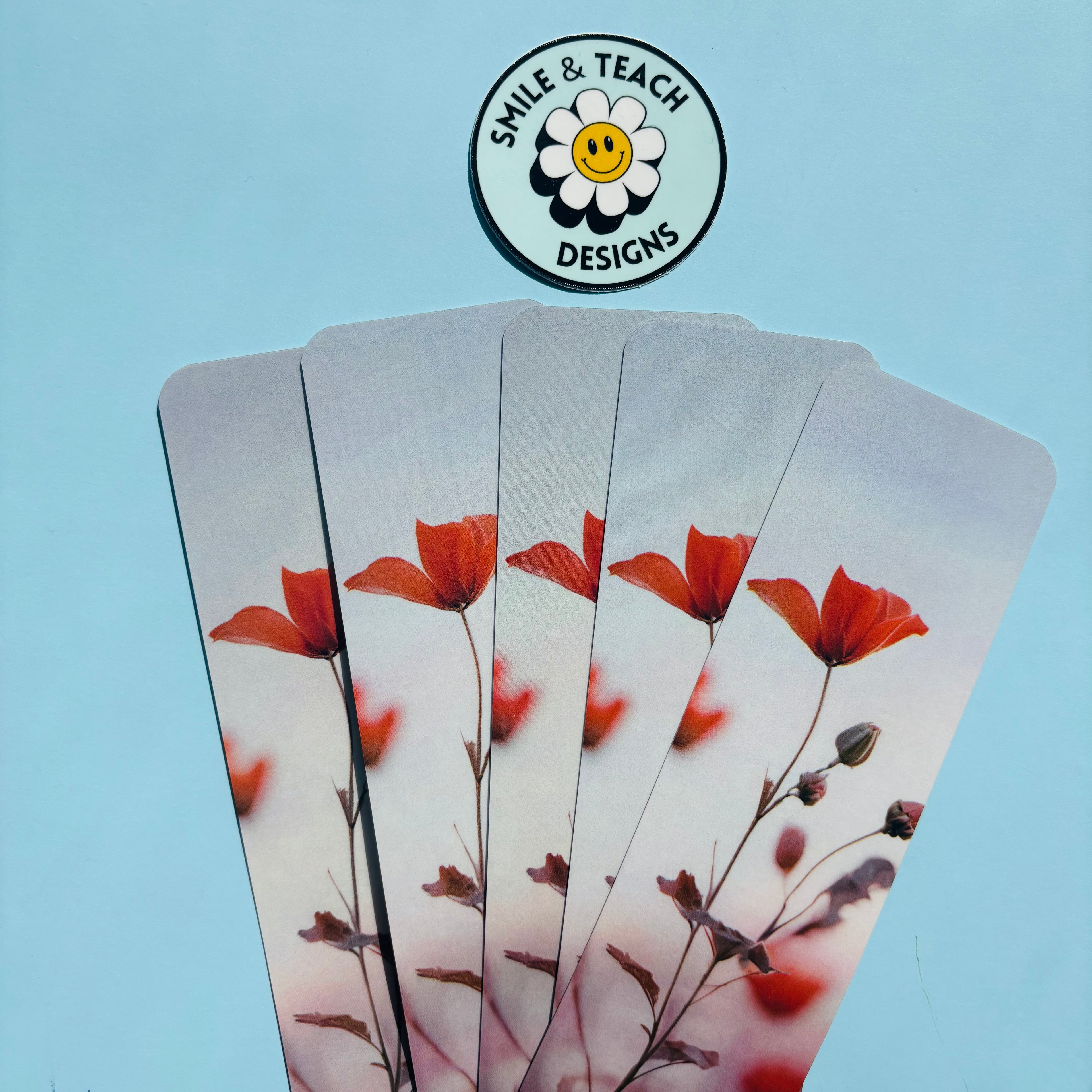 Wild Poppy Botanical Bookmark
