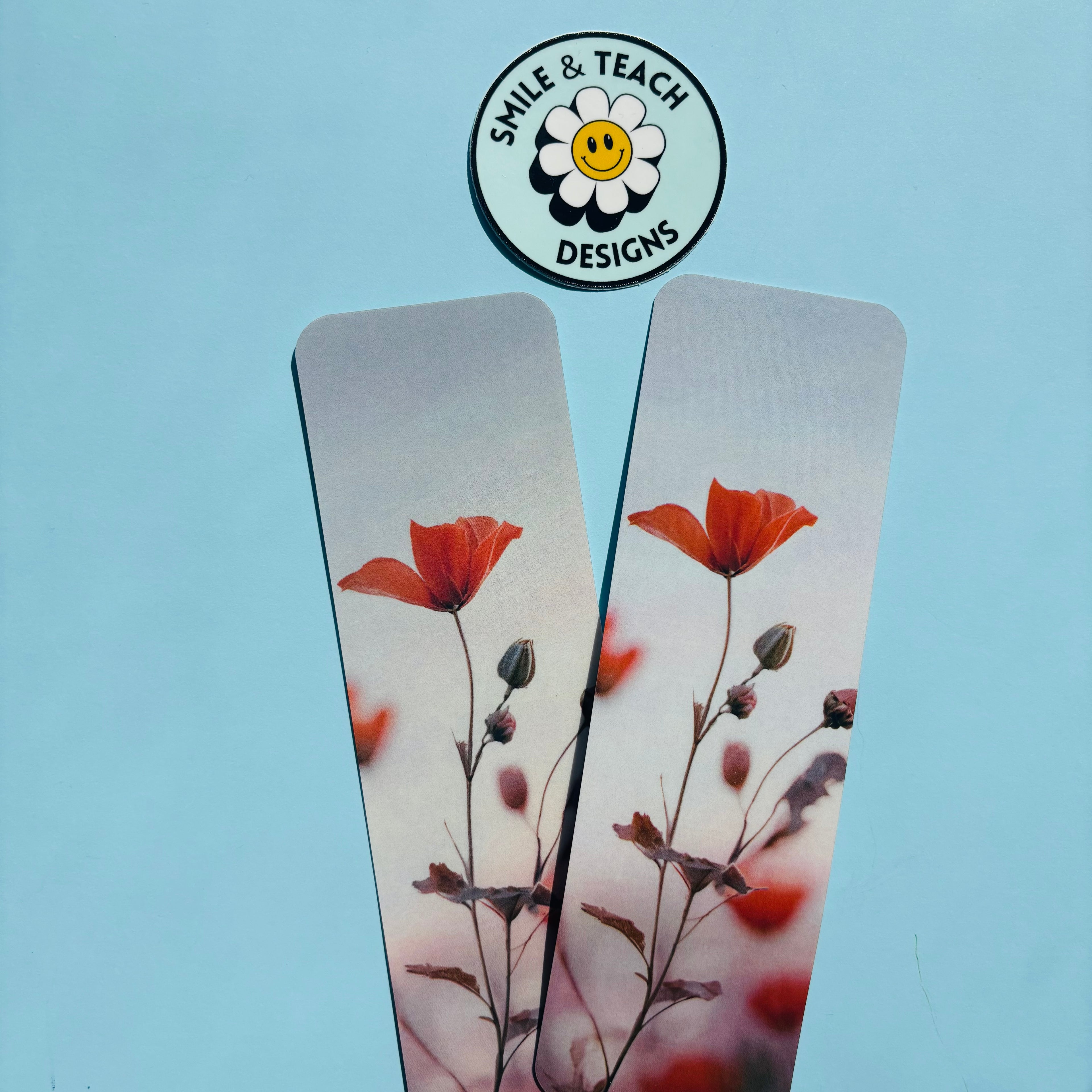 Wild Poppy Botanical Bookmark